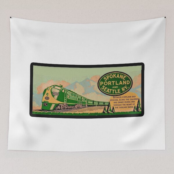 Item preview, Vintage Spokane Portland and Seattle Railroad  designed and sold by QuayTradingCo.