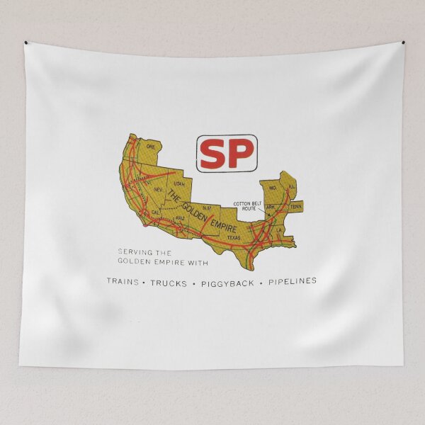 Item preview, Vintage Southern Pacific Railroad - Serving The Golden Empire designed and sold by QuayTradingCo.