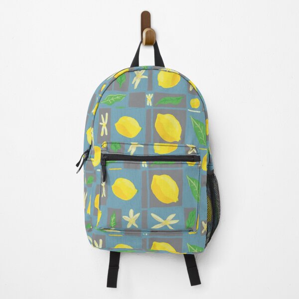 Item preview, Lemon checkerboard | blue and grey background designed and sold by mangopuffstudio.