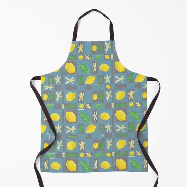 Item preview, Lemon checkerboard | blue and grey background designed and sold by mangopuffstudio.