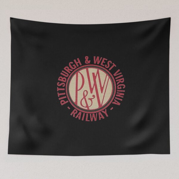 Item preview, Vintage Pittsburgh and West Virginia Railroad designed and sold by QuayTradingCo.