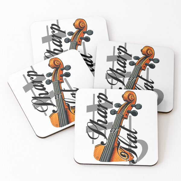 Item preview, Sharp or Flat, violin - viola - cello designed and sold by Rodrigoaso.