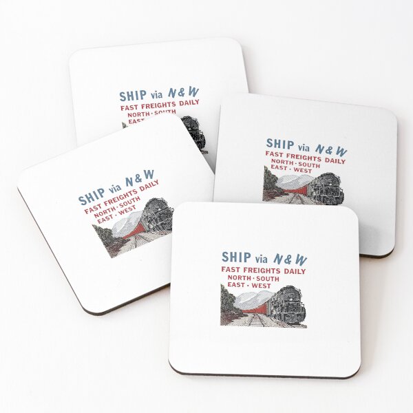 Item preview, Vintage Norfolk and Western Railway - Ship Via The Norfolk Western designed and sold by QuayTradingCo.