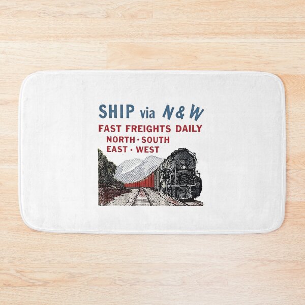 Item preview, Vintage Norfolk and Western Railway - Ship Via The Norfolk Western designed and sold by QuayTradingCo.