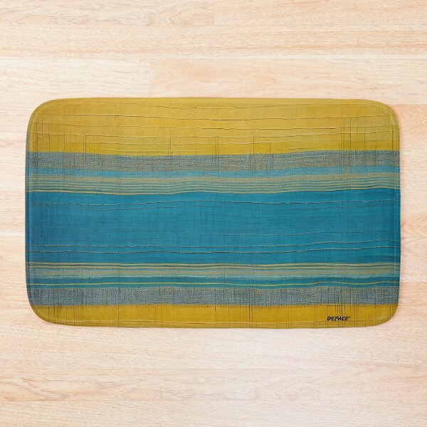 Item preview, Bold Horizontal Stripe on Aureolin Tea-Stained Canvas - dePace' designed and sold by mrpropcake.