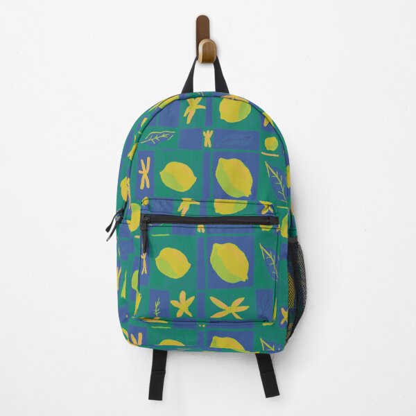 Item preview, Lemon checkerboard | blue and green background designed and sold by mangopuffstudio.