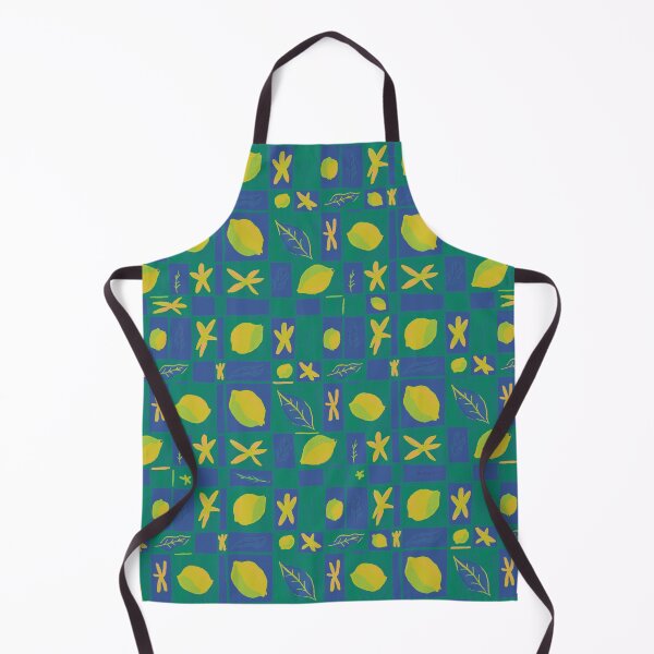 Item preview, Lemon checkerboard | blue and green background designed and sold by mangopuffstudio.