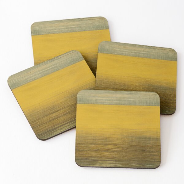 Item preview, Aureolin Stripe on Vintage Tea-Stained Canvas - dePace' designed and sold by mrpropcake.