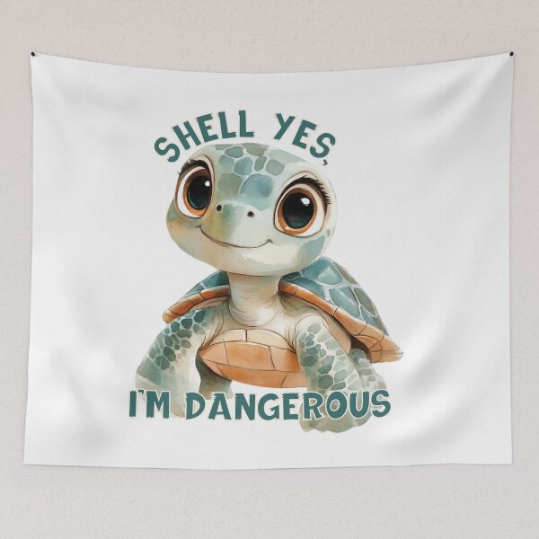 Item preview, Shell Yes, I'm Dangerous Turtle designed and sold by Lori Winslow Designs.