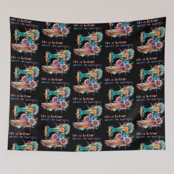 Item preview, Quilting Is My Therapy, Funny Sewing designed and sold by EwaVerse.