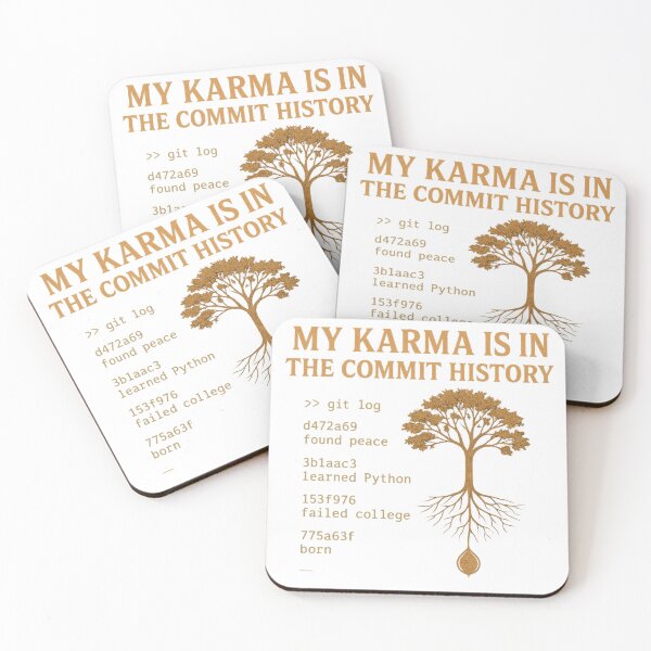 Item preview, My Karma is in the Commit History designed and sold by emilykp.