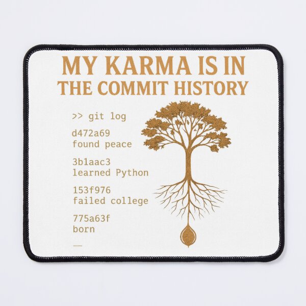 Item preview, My Karma is in the Commit History designed and sold by emilykp.