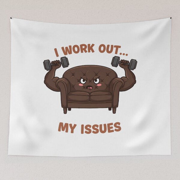 Item preview, I Work Out... My Issues designed and sold by WallaceSilvaART.