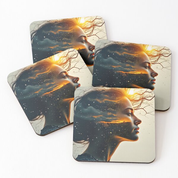 Item preview, Double Exposure Artwork Sunshine VS Rain designed and sold by mystiquelicorne.