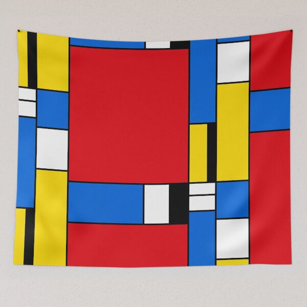 Item preview, Mondrian Style Abstract – Red, Blue and Yellow Composition designed and sold by Keston Studios.