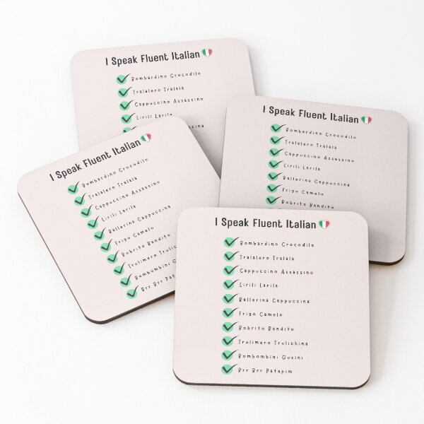 Item preview, i speak fluent italian brainrot  designed and sold by digilabs.