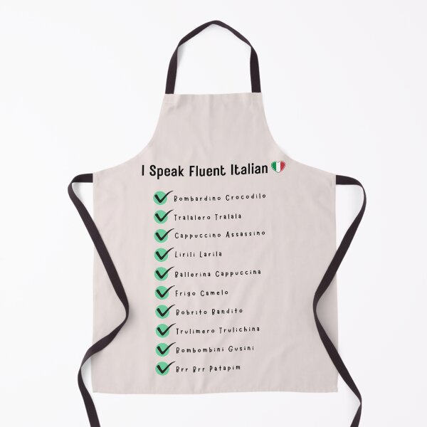 Item preview, i speak fluent italian brainrot designed and sold by digilabs.