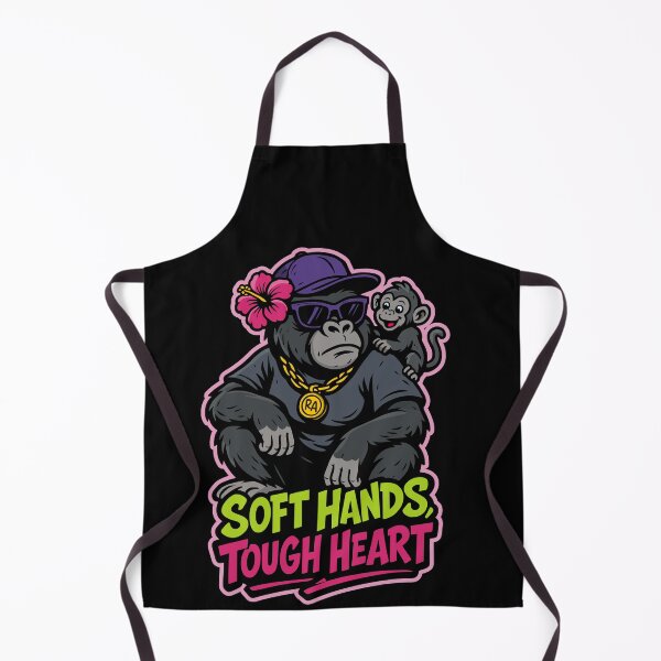 Item preview, Soft Hands, Tough Heart - Gorilla Mom Streetwear Art designed and sold by Rebel Animal.