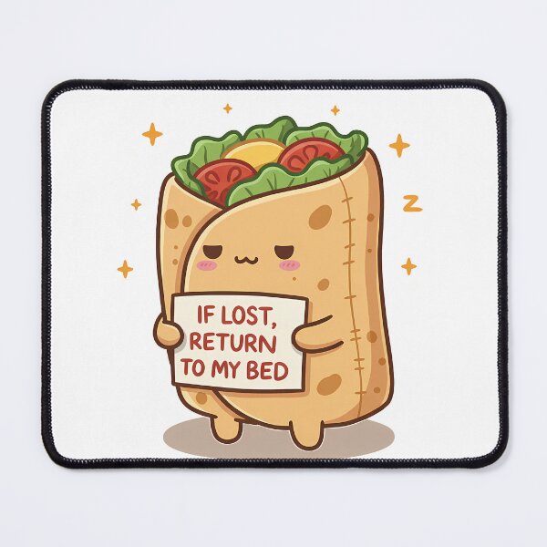 Item preview, If Lost, Return to My Bed - Sleepy Cartoon designed and sold by WallaceSilvaART.