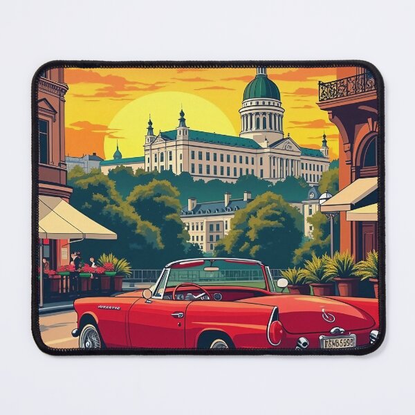 Item preview, Vienna Austria Retro Art | Colorful Cityscape Design | Digital Pop Art Poster | Travel Wall Art | Vintage Europe Aesthetic designed and sold by PaintedPixels01.