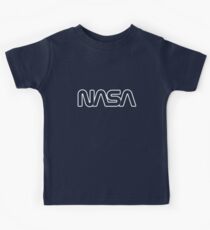 NASA Logo as Outline Kids Tee
