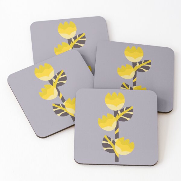 Item preview, Yellow tulip with black stem designed and sold by n-like-design.