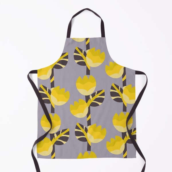 Item preview, Yellow tulip with black stem designed and sold by n-like-design.
