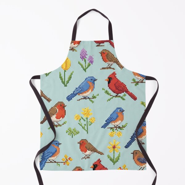 Item preview, Pixel Birds and Flowers designed and sold by StitchNRebl.