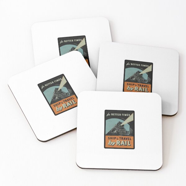 Item preview, Vintage For Better Times - Ship and Travel By Rail designed and sold by QuayTradingCo.
