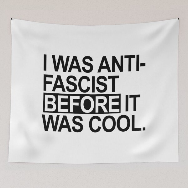 Item preview, I was Anti-Fascist before it was cool - black designed and sold by Thelittlelord.