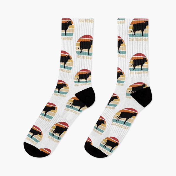 Item preview, Vaca al atardecer retro ¡Aprovecha el momento! designed and sold by TheMysticNook.