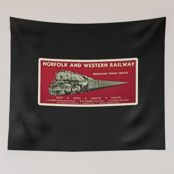 Item preview, Vintage Norfolk and Western Railway designed and sold by QuayTradingCo.