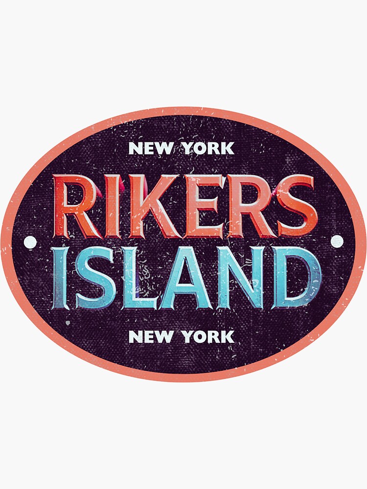 Thumbnail 3 of 3, Sticker, Rikers Island designed and sold by UNK-Fatigues.