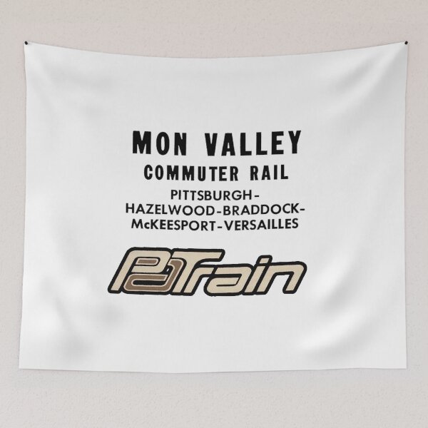Item preview, Vintage PAT Train - Pittsburgh - Mon Valley Commuter Rail  designed and sold by QuayTradingCo.