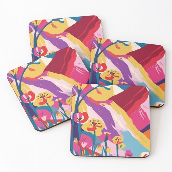 Item preview, Majestic Abstract Peaks- Sunshine and Hiking designed and sold by Forest Aura Vibes.