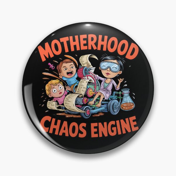 Item preview, Motherhood Chaos Engine – Funny Mother's Day designed and sold by Fragy72.