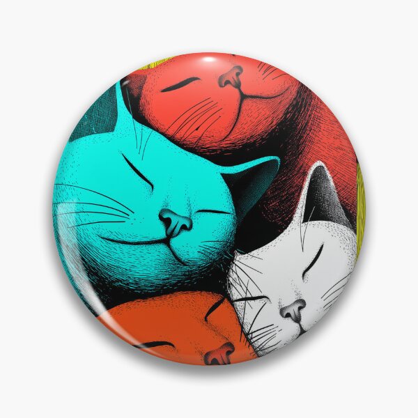 Item preview, Happy Colorful Cats Get Cozy designed and sold by ADHDigitalDesign.