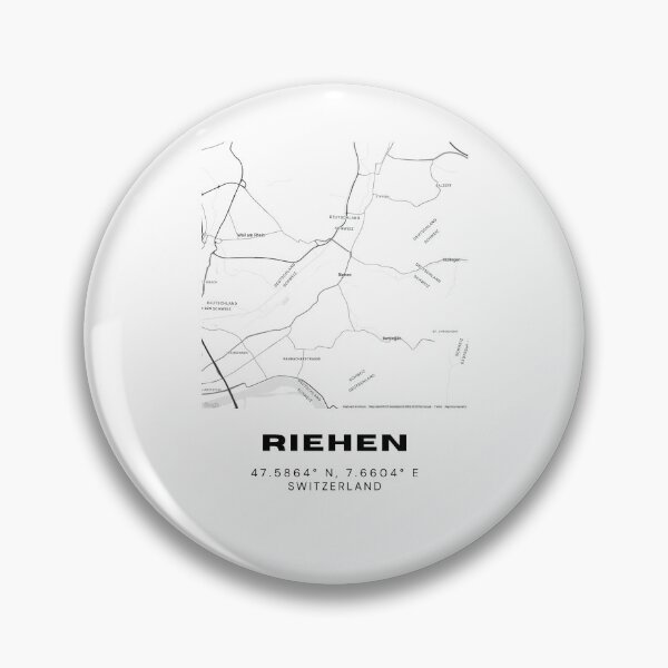 Item preview, Riehen Switzerland Minimalist Black & White Map Print designed and sold by RM-Journey.