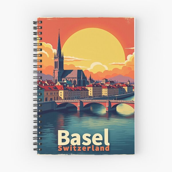 Item preview, Retro Pop Art Poster of Basel | Vibrant Cityscape Art | Basel Switzerland Artwork | Bold Modern City Design | Travel Poster designed and sold by PaintedPixels01.