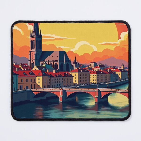 Item preview, Retro Pop Art Poster of Basel | Vibrant Cityscape Art | Basel Switzerland Artwork | Bold Modern City Design | Travel Poster designed and sold by PaintedPixels01.