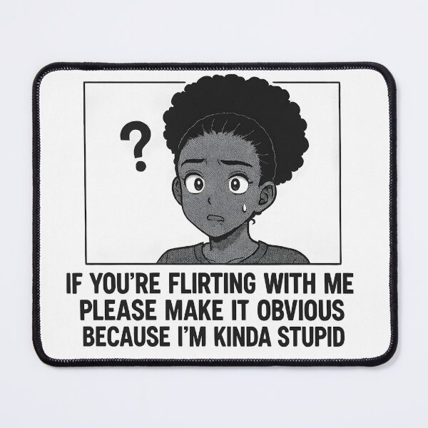 Item preview, Confused Anime Girl Afro Puff | Funny Flirting Manga Style T-Shirt designed and sold by HoneyNutCrisis.