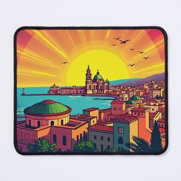Item preview, Vibrant Retro Pop Art of Palermo, Italy | Sicilian Cityscape | Bold Retro Poster | Iconic Palermo Landmarks | Italian Pop Art Design designed and sold by PaintedPixels01.