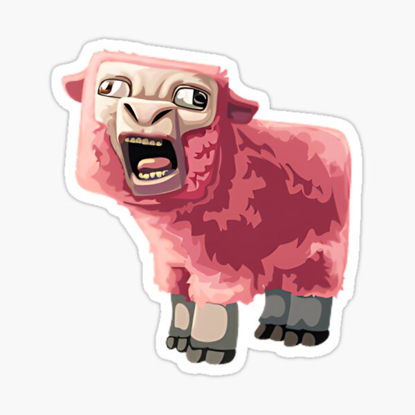 Vista previa del artículo con la obra «MINECRAFT MOVIE SHEEP», diseñado y vendido por Ronage.