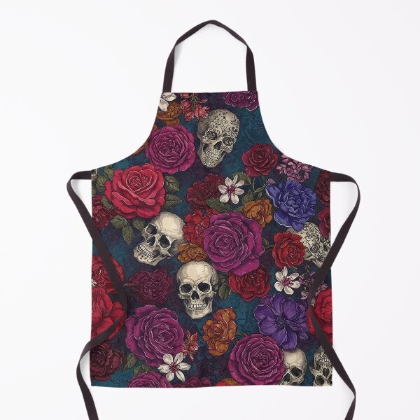 Item preview, Skulls and Flowers designed and sold by StitchNRebl.