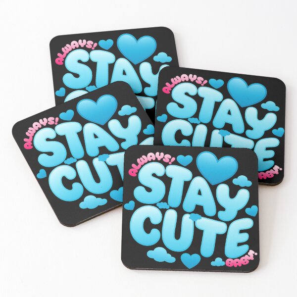 Item preview, Always Stay Cute Baby – Kawaii Hearts & Clouds Design designed and sold by Epic Threads Designs.