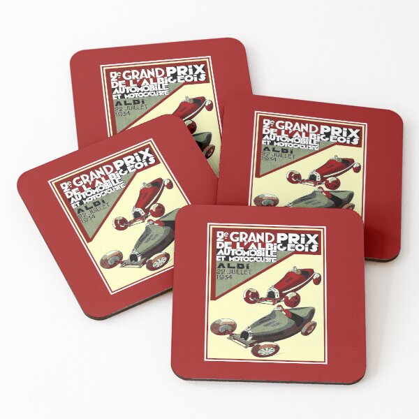 Item preview, L' Albigeois Vintage 1934 Grand Prix Automobile Racing Advertising Print designed and sold by posterbobs.