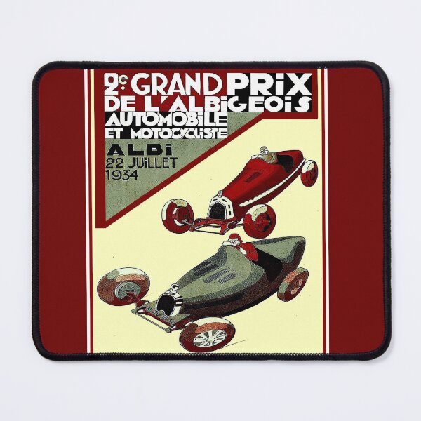 Item preview, L' Albigeois Vintage 1934 Grand Prix Automobile Racing Advertising Print designed and sold by posterbobs.
