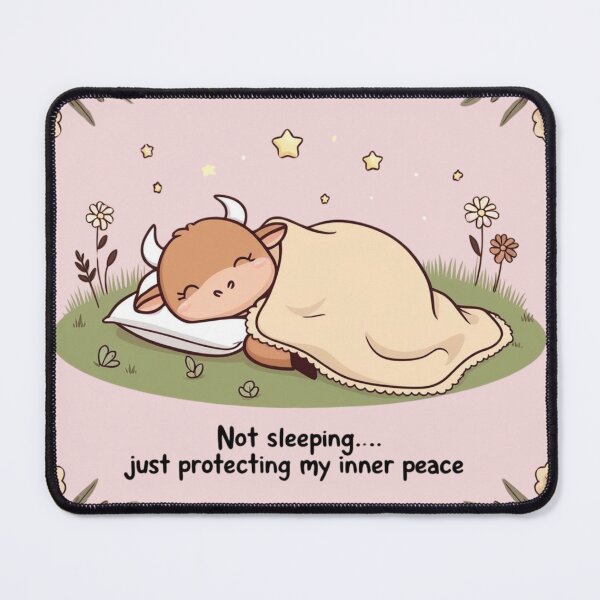 Item preview, Taurus at Peace – Cute and Funny Design designed and sold by All Creative Designer.