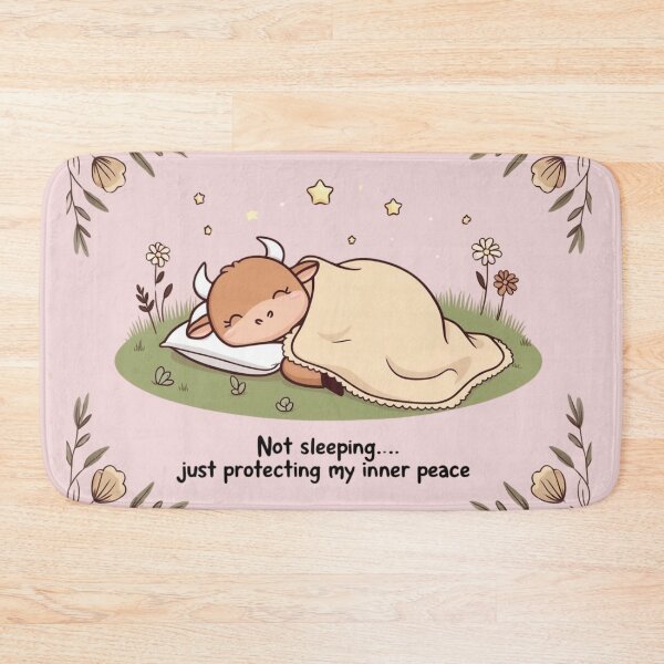 Item preview, Taurus at Peace – Cute and Funny Design designed and sold by All Creative Designer.