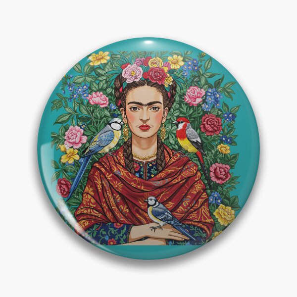 Item preview,  Frida Kahlo flowers birds designed and sold by TeeARTHY.